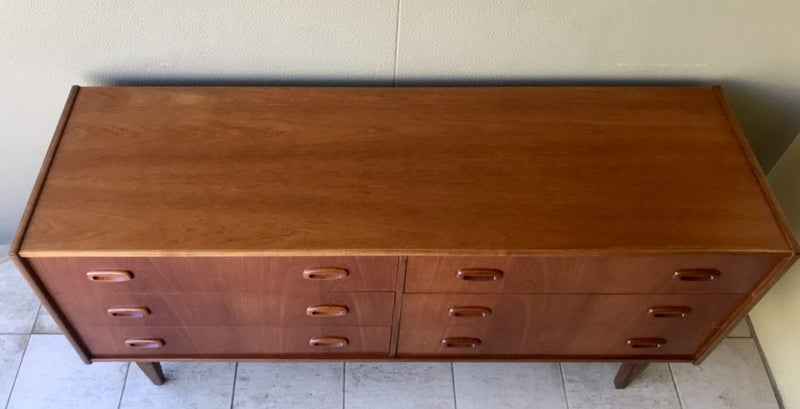 Parker 6 drawer dresser table Sideboard buffet 1960s Nordic vintage mcm Restored