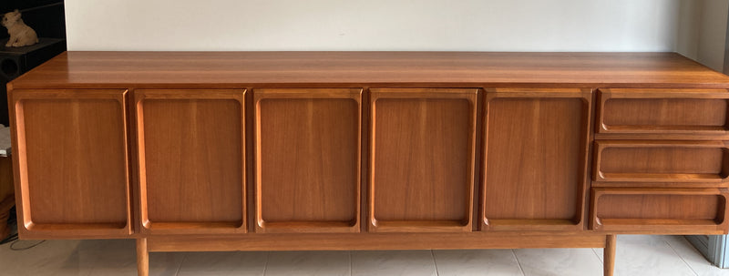 Chiswell Sideboard Authentic teak MCM extra long sideboard 6 door Koben