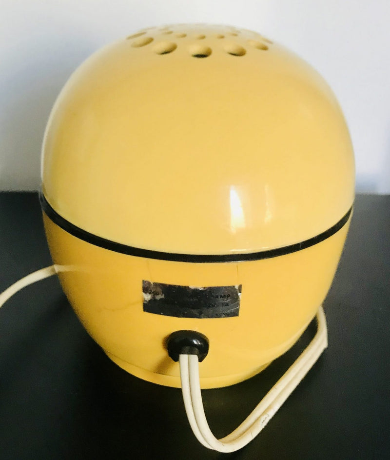 Timco Led Clock Radio Space Lamp Ivory Black 1970s retro Hong Kong