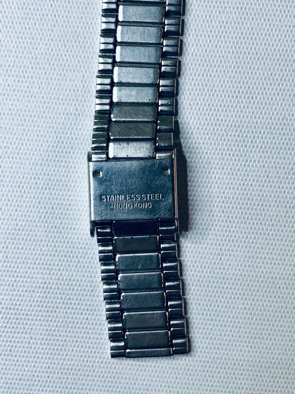 Vintage Seiko Quartz Chronograph Digital & Analog Watch 32mm Japan